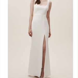 NWT BHLDN Adena Crepe Dress in White